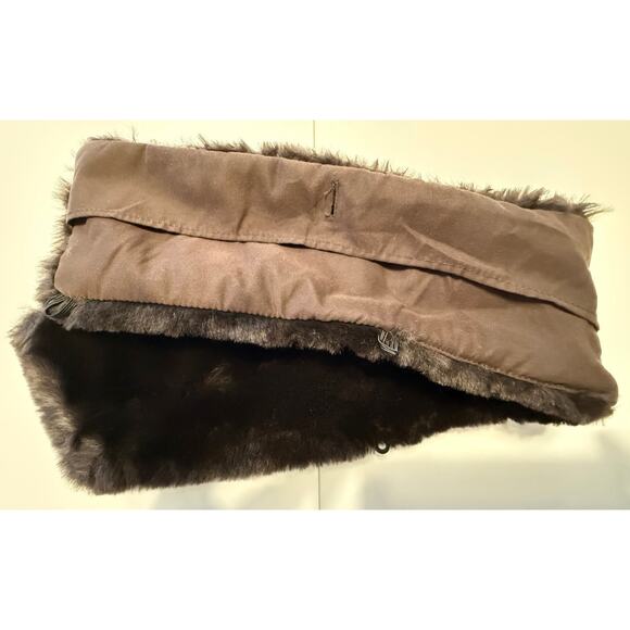 Free Country Quilted Jacket Faux Fur Collar Detachable Brown XL gorpcore 71-00 - Picture 10 of 16